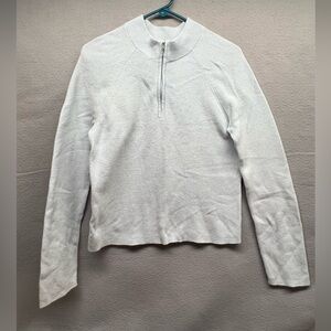 Lululemon Cotton Blend Half Zip Sweater in Powder Blue Size M